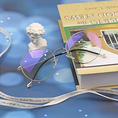 Vista 93 de LifeArt Lentes de bloqueo de luz azul, antifatiga ocular, anteojos de lectura para computadora, anteojos de TV para mujeres y hombres, antirreflejos