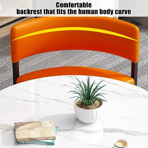 Miniatura 6 de YVYKFZD Kitchen Dining Table Set, Small Office Reception Room Club Table, Simple Round Conference Table for 4, Business Conference Room Tables and