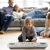 Vista 8 de Teclado de piano para niños, piano electrónico portátil de 37 teclas para niños con micrófono, teclado de música, juguetes de piano para niños