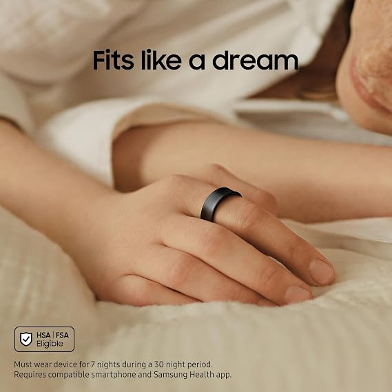 SAMSUNG Galaxy Ring, AI Smart Ring, Size First w/Sizing Kit, No App Subscription, Fitness Monitor, Sleep Tracker, Up to ]