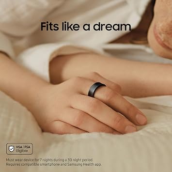 SAMSUNG Galaxy Ring, AI Smart Ring, Size First w/Sizing Kit, No App Subscription, Fitness Monitor, Sleep Tracker, Up to ]
