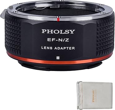 PHOLSY Lens Mount Adapter Compatible with Canon EF Lens to Nikon Z Camera