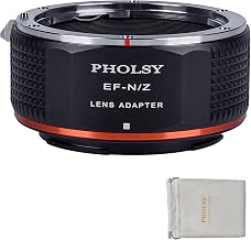 PHOLSY Lens Mount Adapter Compatible with Canon EF Lens to Nikon Z Camera | Manual Mount Converter Compatible with Canon EF to Nikon Z, Canon EF to Z, EF to Z