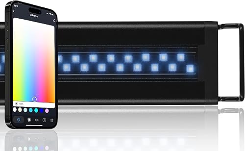 CURRENT USA ColorPlus - Luz LED inteligente para acuario de 36 pulgadas con aplicación y control de voz por Alexa y Google Home  Colores extra vivos