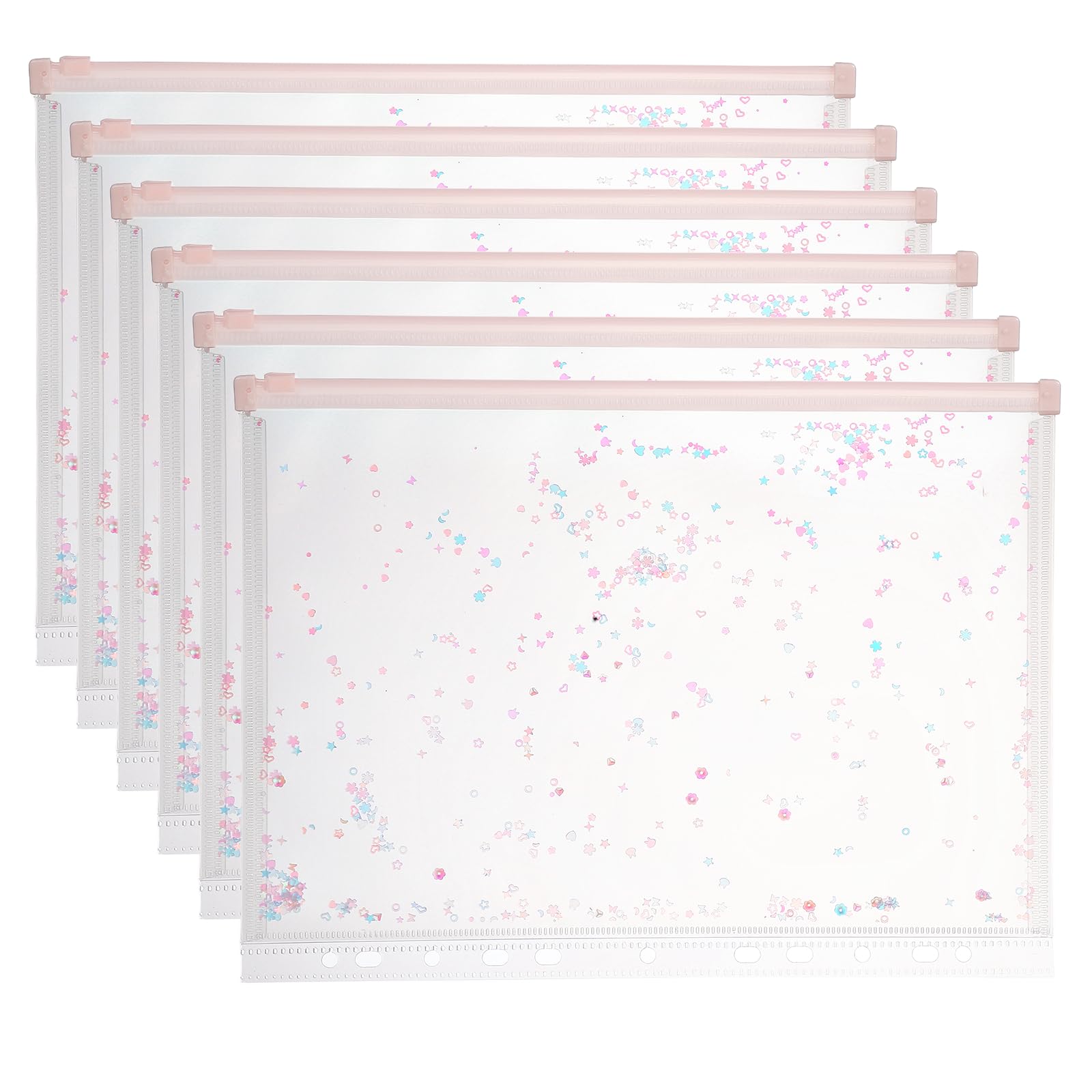 Bolsillos para carpeta de 12x9 pulgadas impermeables y con lentejuelas decorativas