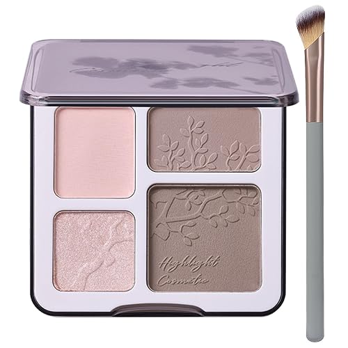 Face Highlighter Contour Shading Palette for Cool Toned Skin