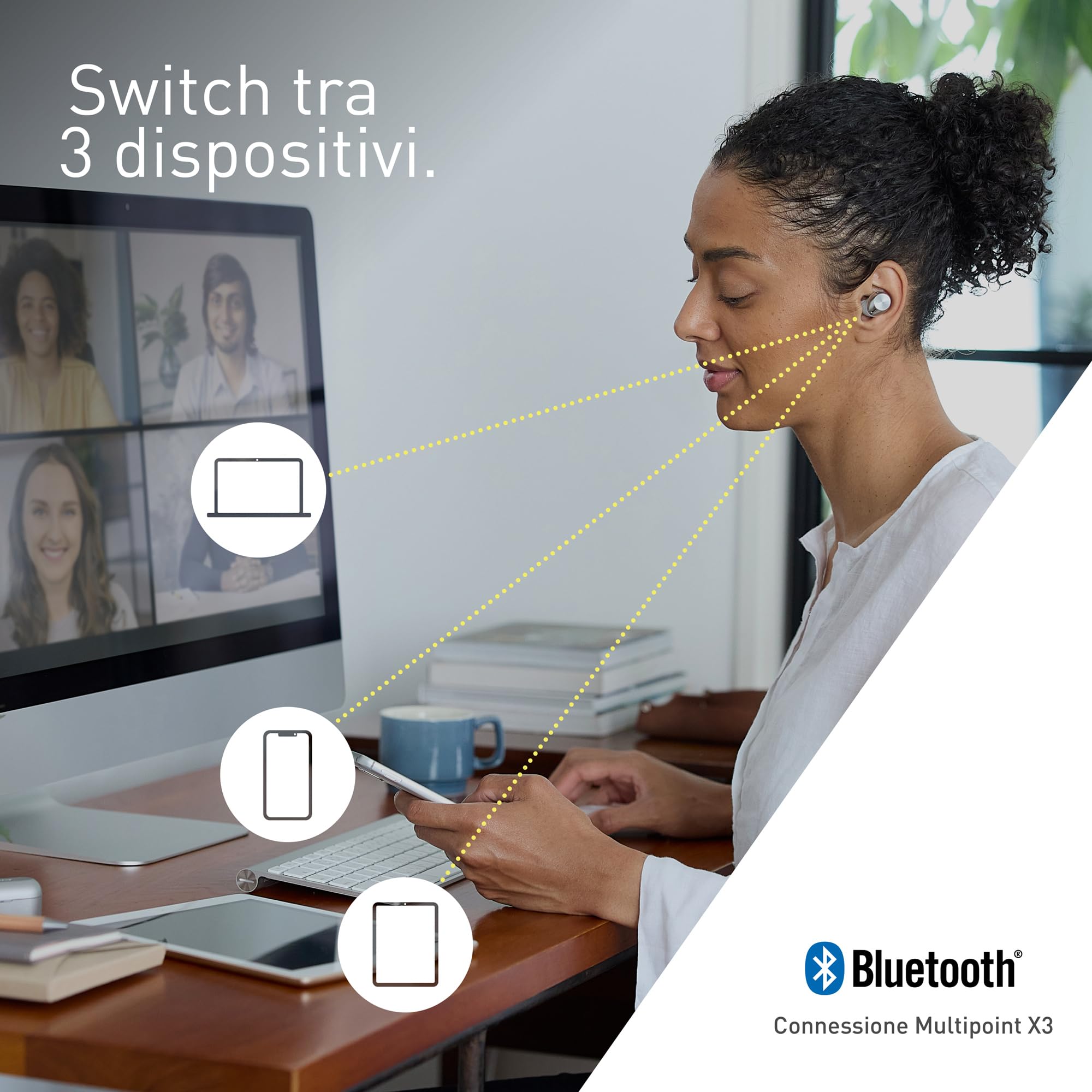 Cuffie Wireless Technics Az40m2es Cancella Rumori Bluetooth - Dettaglio