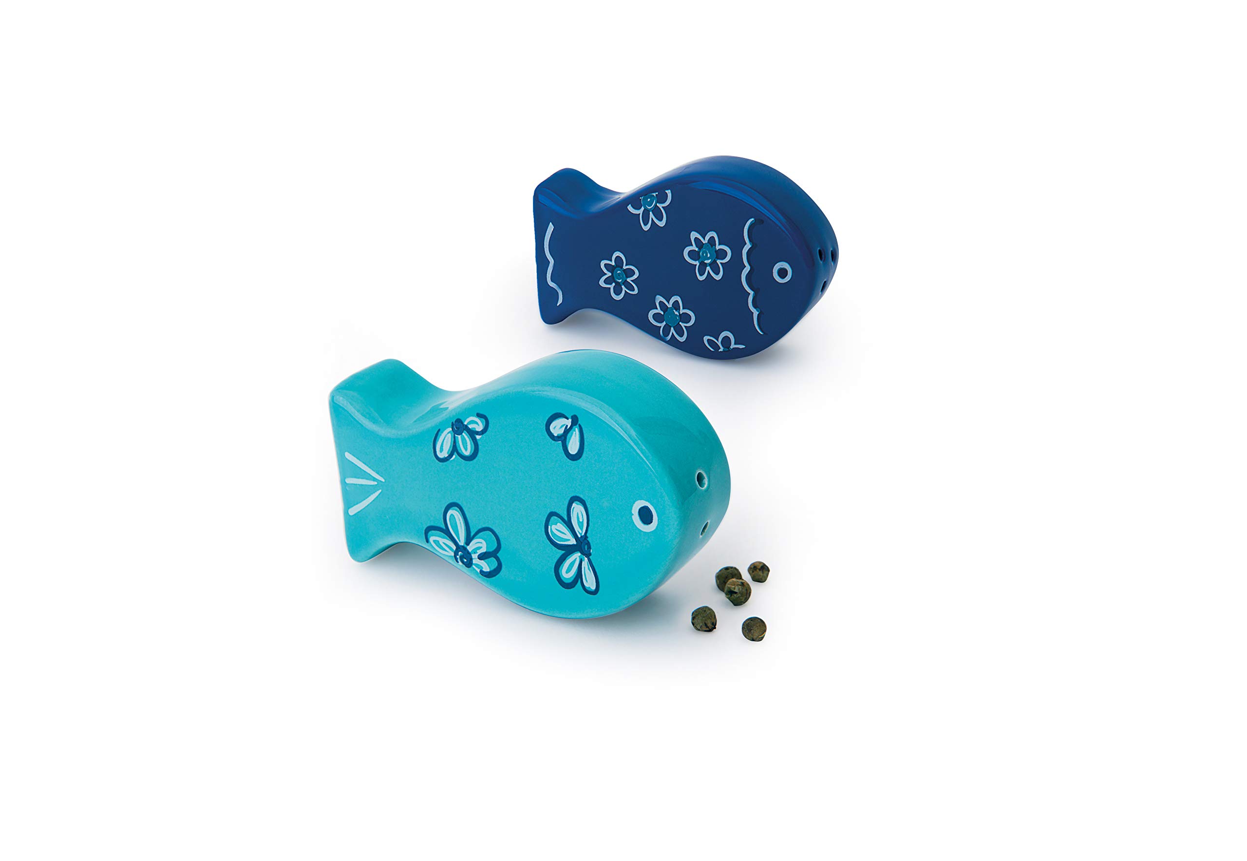 Excelsa Ocean Salt/Pepper Set, Ceramic, Blue, 2 Units