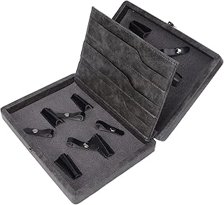 Suporte de estojo de armazenamento de tesouras de salão, suporte de tesoura de cabeleireiro, estojos de tesouras de corte de cabelo, caixa organizadora para cabeleireiros cabeleireiros e barbeiros