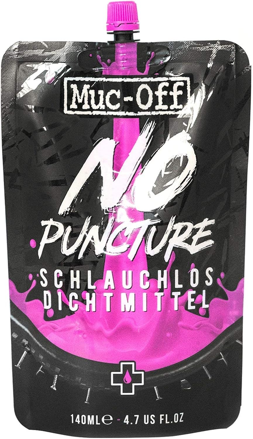 Muc Off No Puncture Hassle 140 ml Pouch Only, multi-coloured, 17.5 ml (Pack of 8)