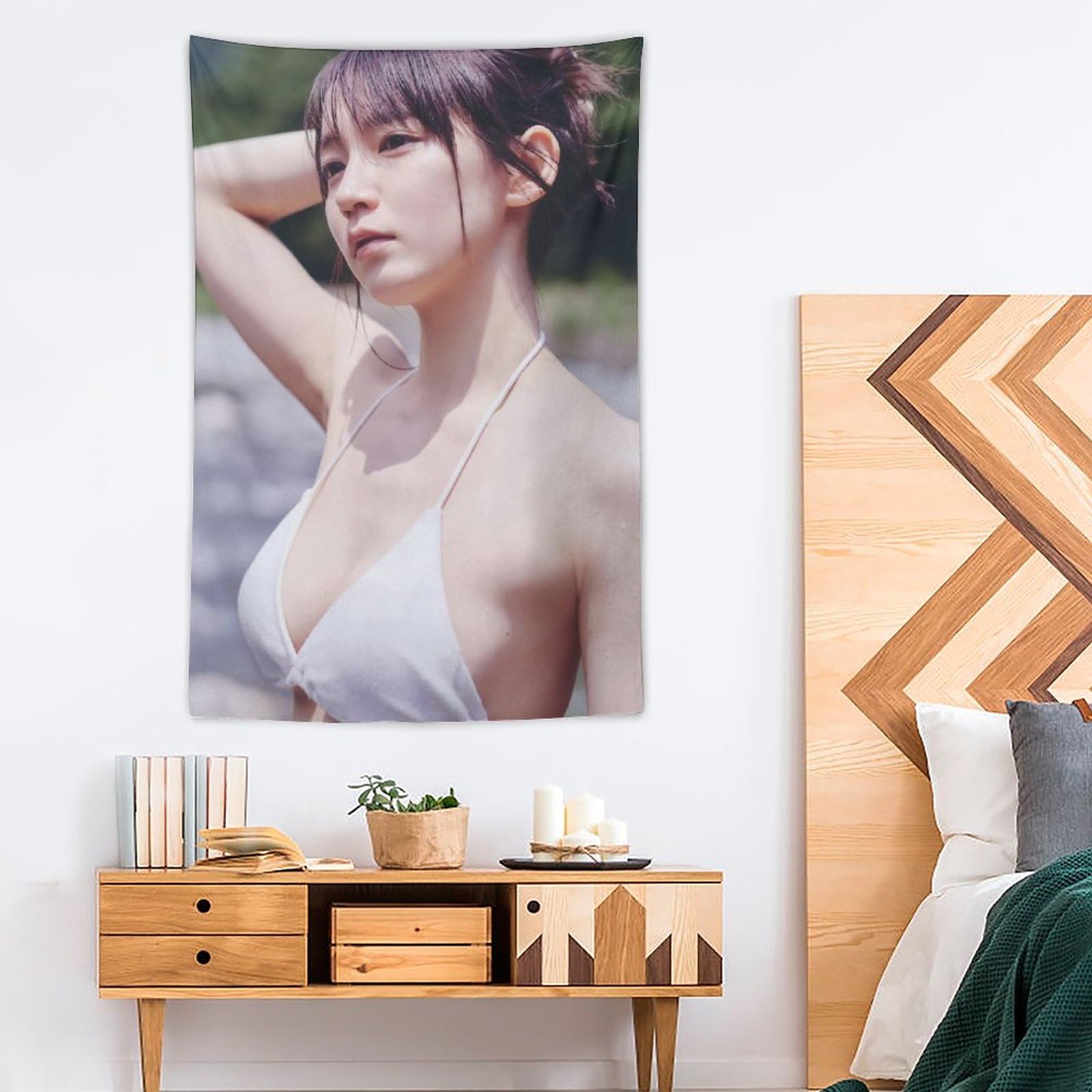 Amazon.co.jp: 吉岡里帆清純派巨乳女優の水着画像タペストリー