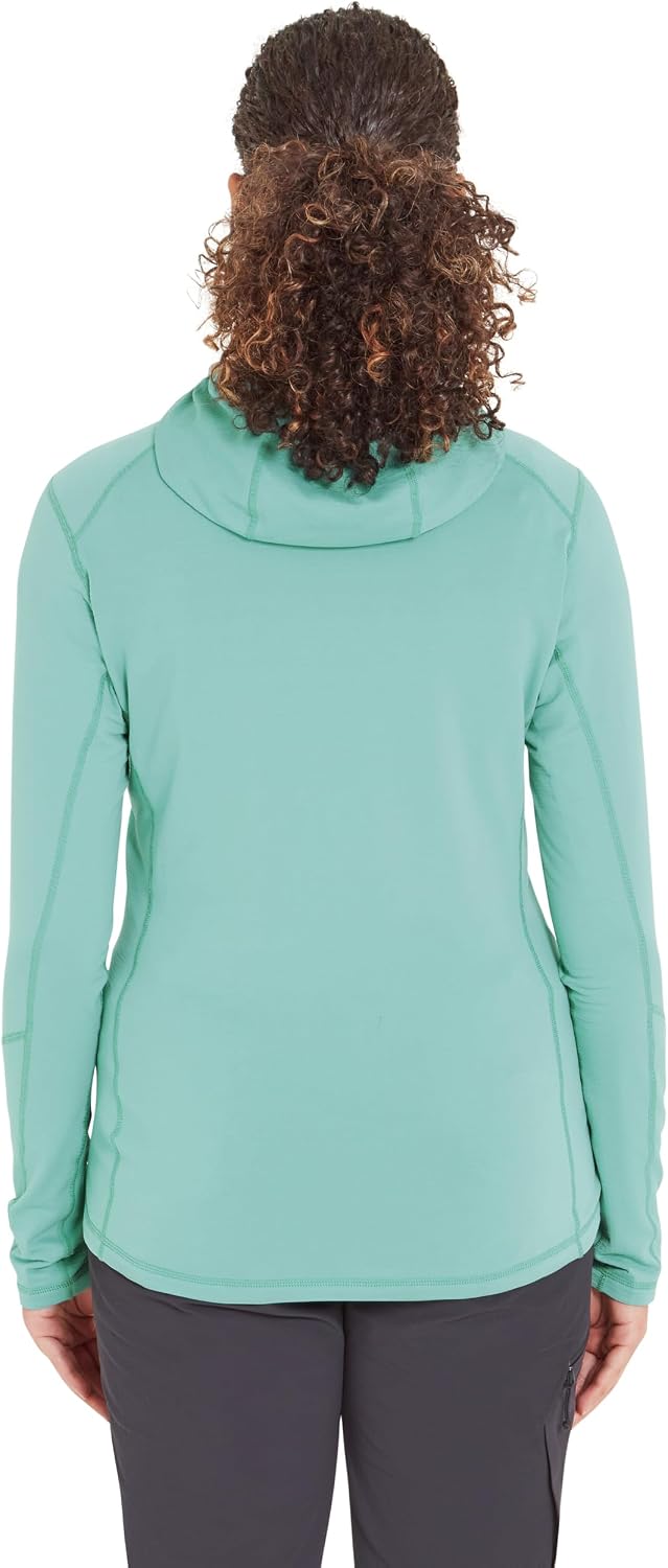 Rab Women's Conduit Hoody Lightweight Breathable Hooded Fleece Jacket for Hiking, Climbing, Skiing, and Mountaineering