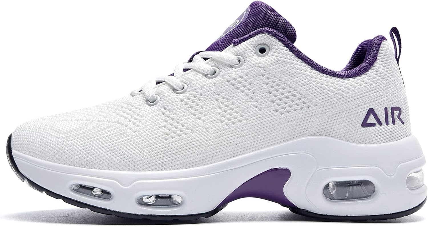 Womens Tennis Running Shoes Athletic Gym Walking Fashion Sneakers Breathable Lightweight Jogging Sport Shoe US Size 5.5-11