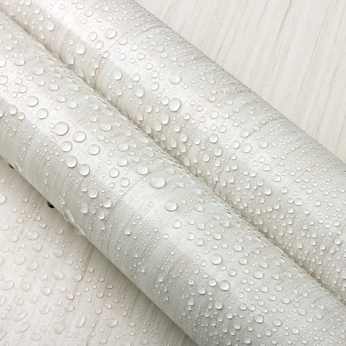 Guvana 15.7”X118”Glossy Wood Tuxture Contact Paper Glossy Self Adhesive Film for Kitchen Backsplash Covering Removable Contact Paper Wood Texture Look Peel and Stick Wallpaper for Countertop Decor