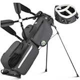 Golf Stand Bag&comma; Lightweight 3-Way Divider Carry Bag Holds Up to 8 Clubs&comma; Small Golf Bag with Dual Straps&comma; Ball Holder & Multiple Pockets for Driving Range&comma; Par 3&comma; and Executive Courses