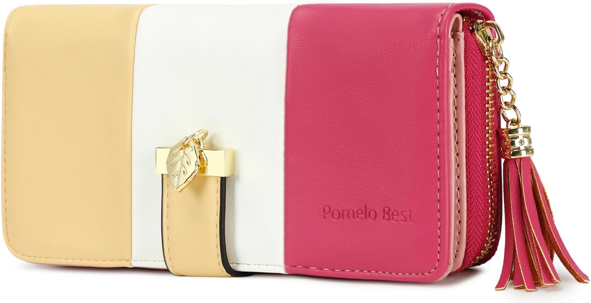 Pomelo BestWomen's Multicolour Striped Purse Sallow Rose
