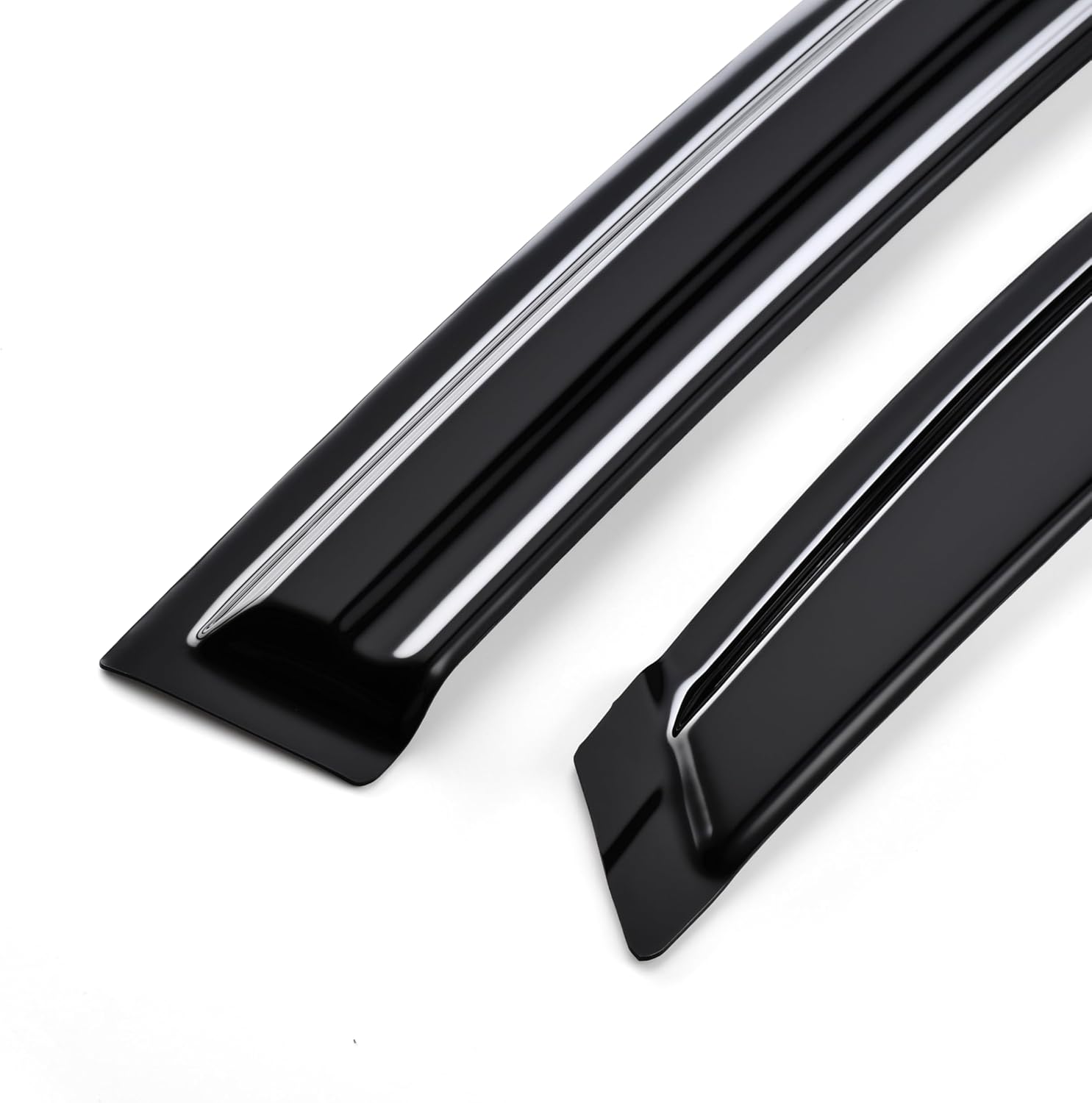 Tape on Wind Noise Reduction Rain Guards for 2016-2021 Hyundai Tucson, 4-Piece Side Window Visors, UV Resistant & Weatherproof, No Drill Installation