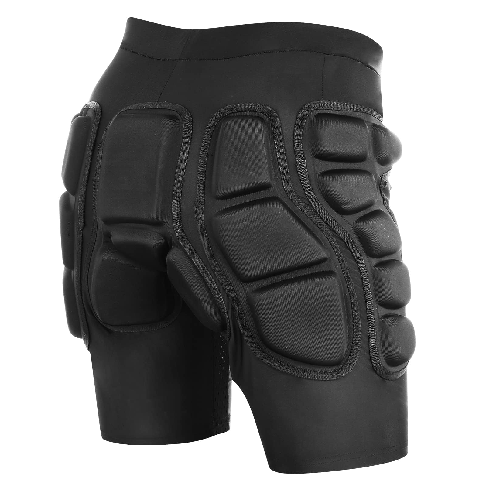 Pantaloncini Imbottiti Protettivi, Pantaloncini Pattinaggio Protezioni per Snowboard, Pattini, Sci, Skateboard, Protezione 3D per Anca, Coscia e Coccige