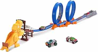 Amazon.com: Metal Machines T-Rex Attack Building Trackset