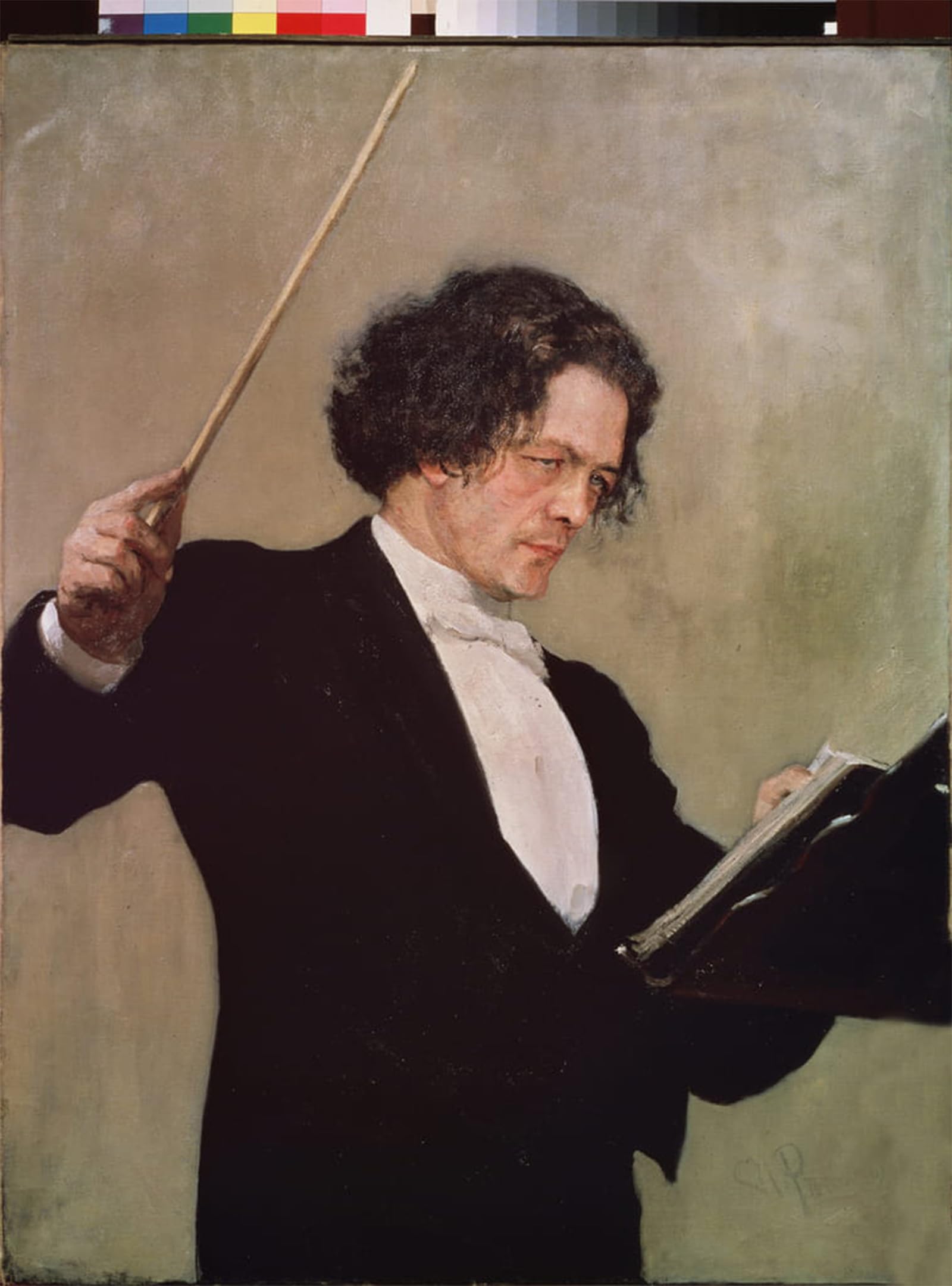 ARTXLXXBN Famous Print Painting Colorful Art Print Portrait of the Composer Anton Rubinstein by Ilya Efimovich Repin Canvas Art Decorations for Home Decor 60x90cm
