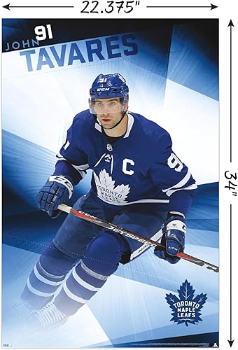 Miniatura 3 de Trends International NHL Toronto Maple Leafs - Póster de pared de John Tavares 19, 22.375 x 34 pulgadas, versión sin marco