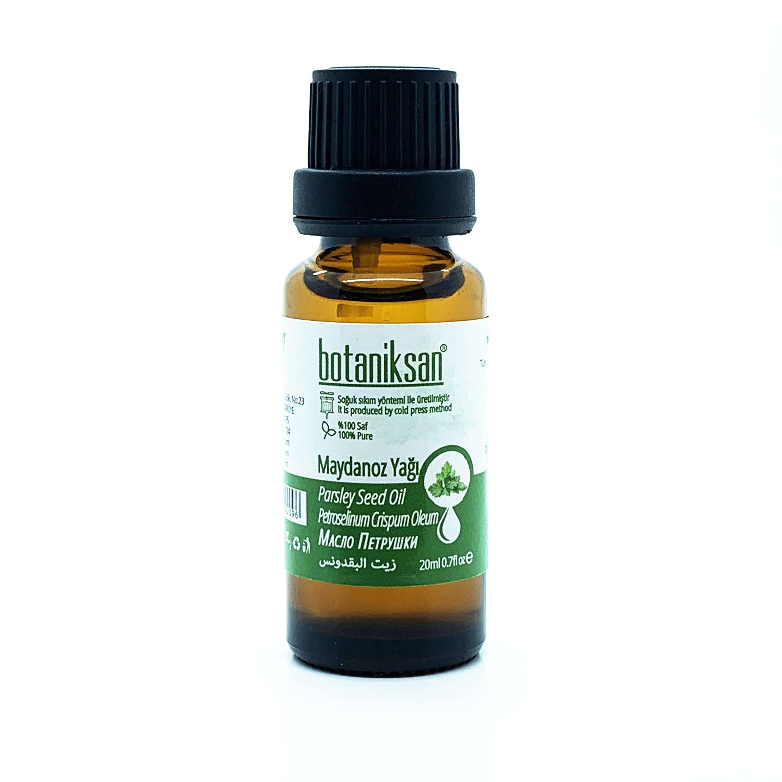 Botaniksan Maydanoz Yağı 20ML Soğuk Sıkım, Saf, Doğal, Katkısız