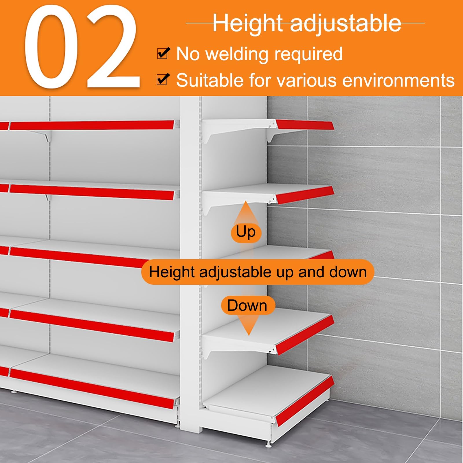 Verkaufsregal, Metall-Lagerregalständer, 5-stöckiges Verkaufsregal, Snack- und S Snack- und Süßwaren-Display-Organizer, Snackregal, Metall-Lagerregal (73 * 43 * 160 cm / 28,7 * 17 * 63 Zoll)