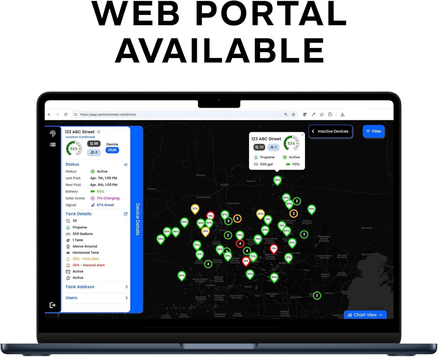 MyPropane | Propane Tank Monitor | No Recurring Fees | Cellular Connectivity | Solar Charging | Above Ground & Underground Tanks