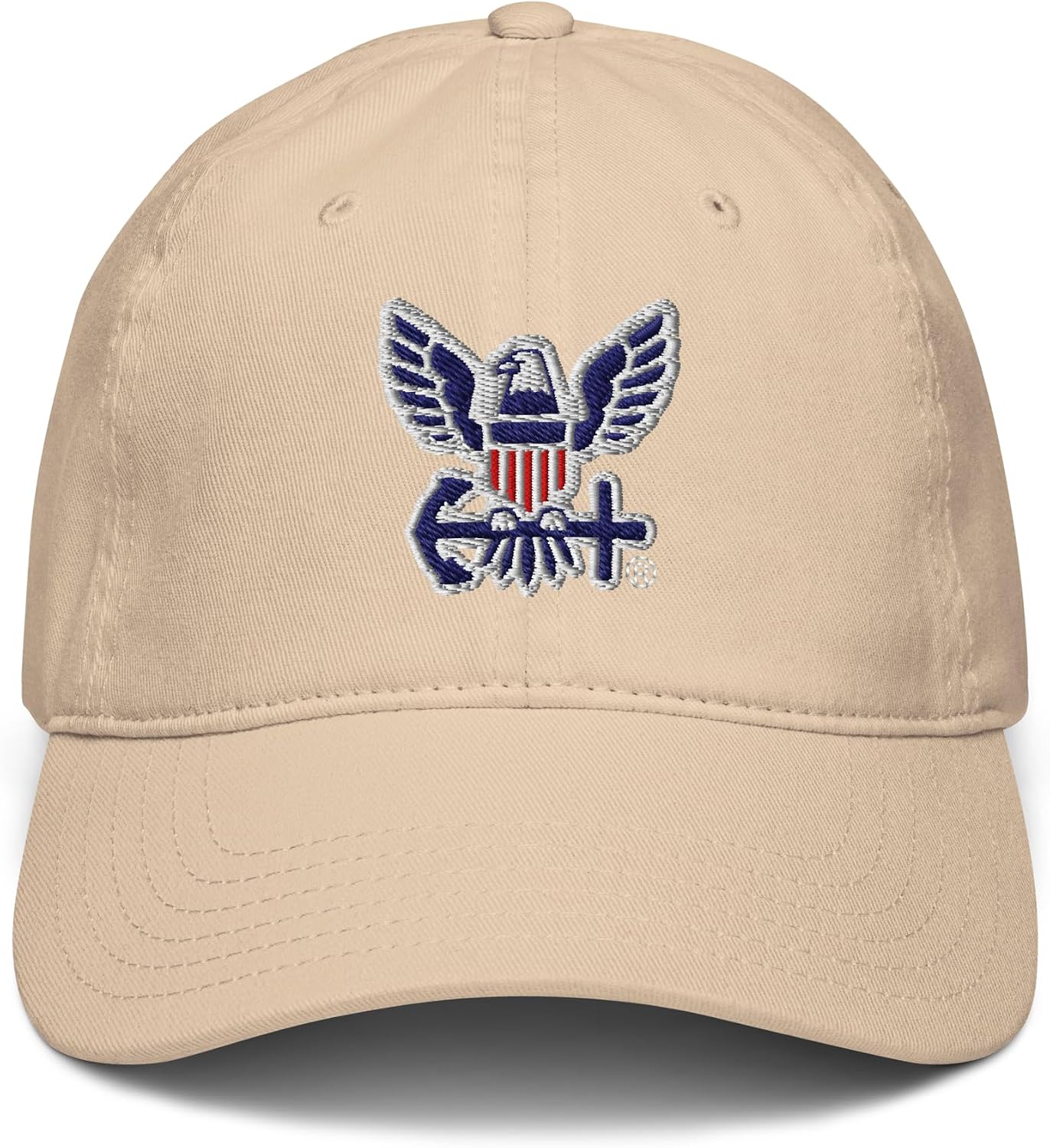 United States Navy Red, White, & Blue Eagle Emblem Adjustable Baseball Hat