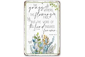 The Grass withers - Religious Garden Decor