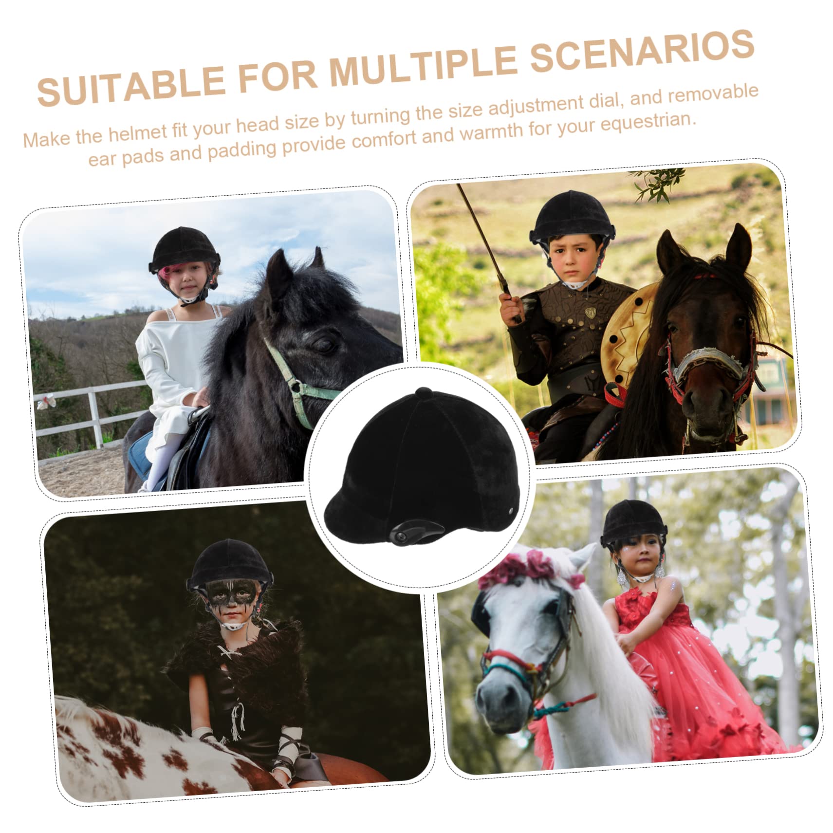 Casco da Equitazione per Bambina Protezione e Design Traspirante per Attività Equestre e Sicurezza Durante L'allenamento