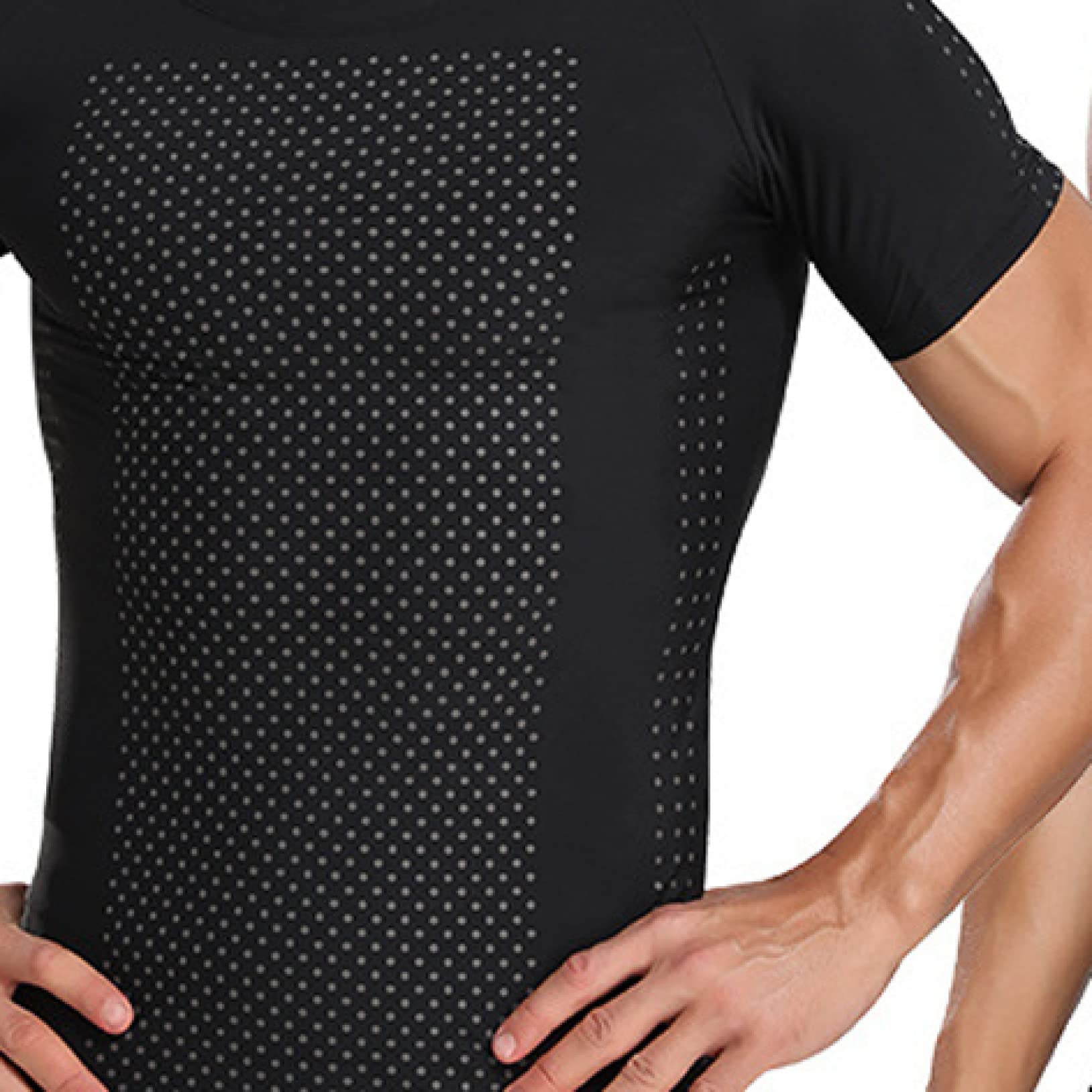 koszule kompresyjne fitness dla mężczyzn baselayer gym body shaper elastyczny pas wyszczuplający topy bielizna do treningu