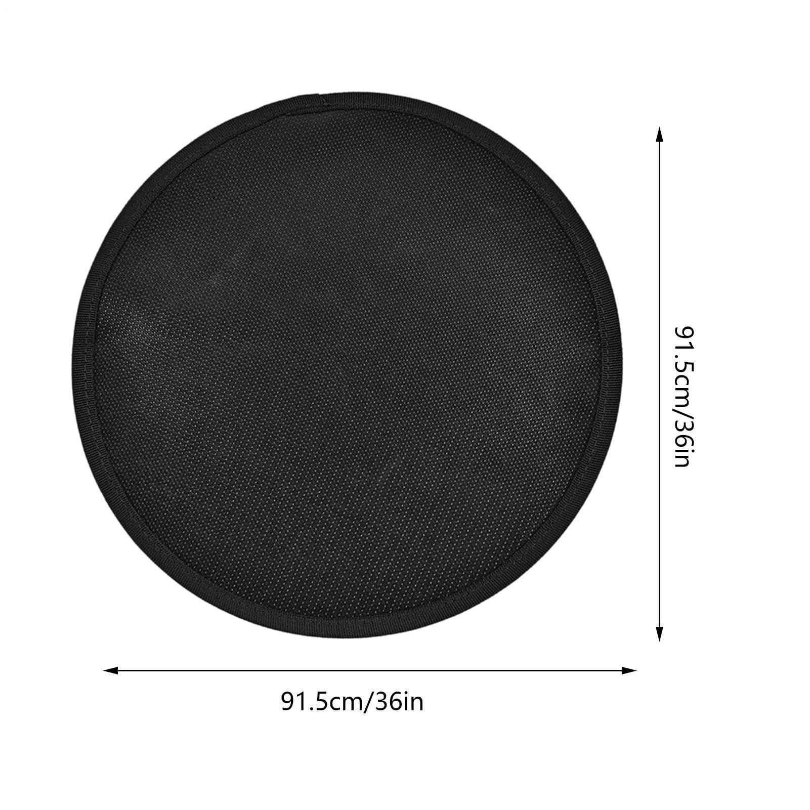 Tappeto Ignifugo per Sotto il Braciere 91 cm in Silicone Impermeabile | Tappeto Protettivo Ignifugo per Sotto Griglia per Stufa Falò Grigliate Barbecue Campeggio Patio Giardino Cortile