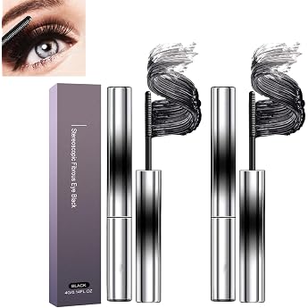 Facelove Eye Iron Mascara Pack of 2 Ironeye Mascara 3D Mascara Waterproof Thin Non-Smudged Black 8g