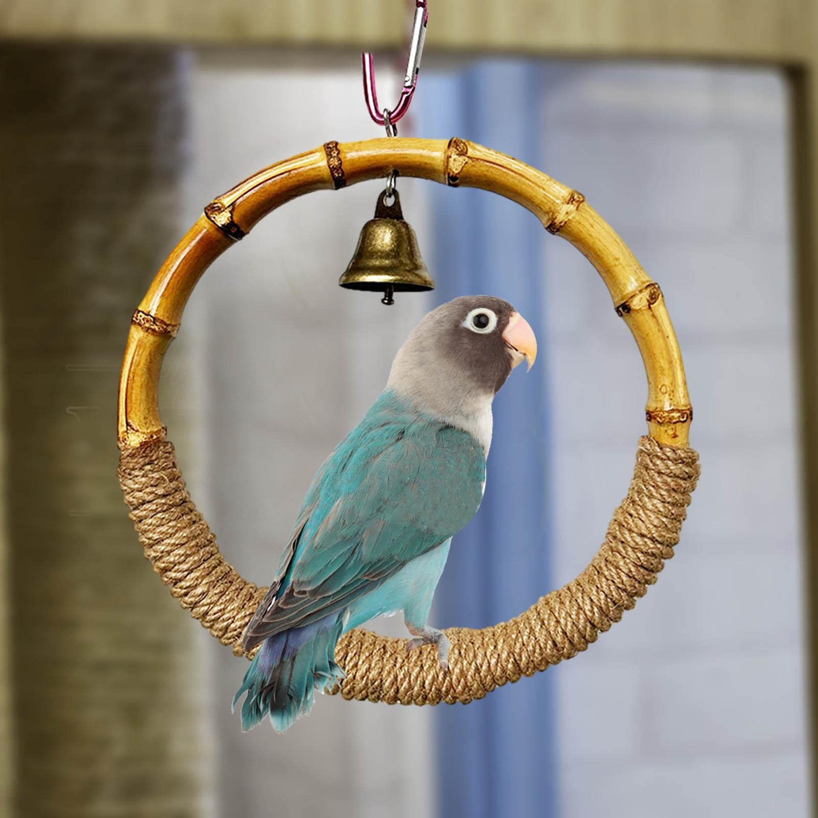 LOVE BY e.m.☆青インコ&緑インコのリング☆10号美品 LOVE BY e.m.☆青インコ&緑インコのリング☆10号美品