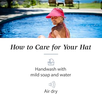 Wallaroo Hat Company Women's Aqua Sun Visor UV Sun Protection, Water Friendly, Packable Design, Adjustable
