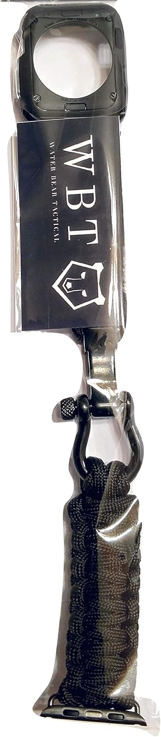 Water Bear Tactical 550 Paracord Band made for Apple Watch 42mm & 44mm for Apple Watch Series 7, 6, 5, 4, 3, 2, 1