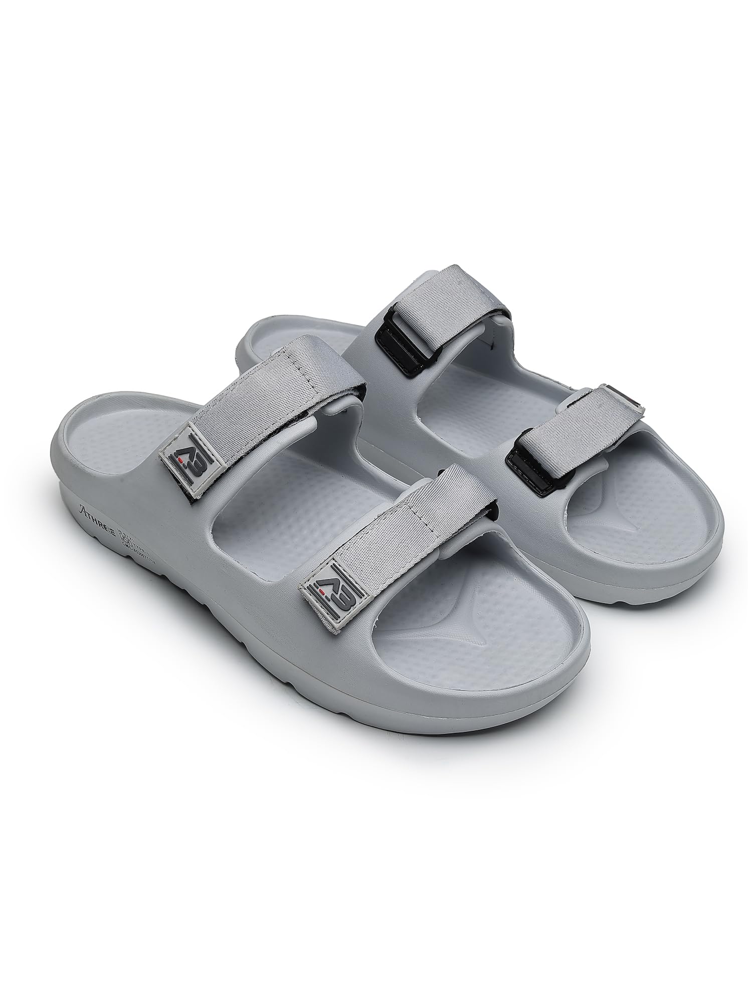 Sandals for man Chappal footwear for men Double Strap Sliders for men Lightweight Anti Skid Slides slippers Footwear Velcro-image-41