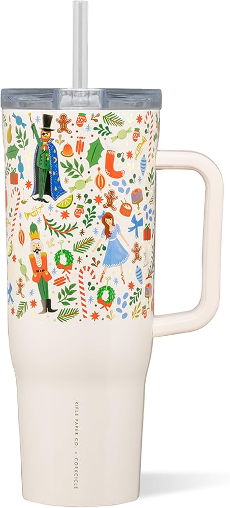 Amazon.com | Corkcicle x Rifle Paper Co. Cruiser Insulated Tumbler
