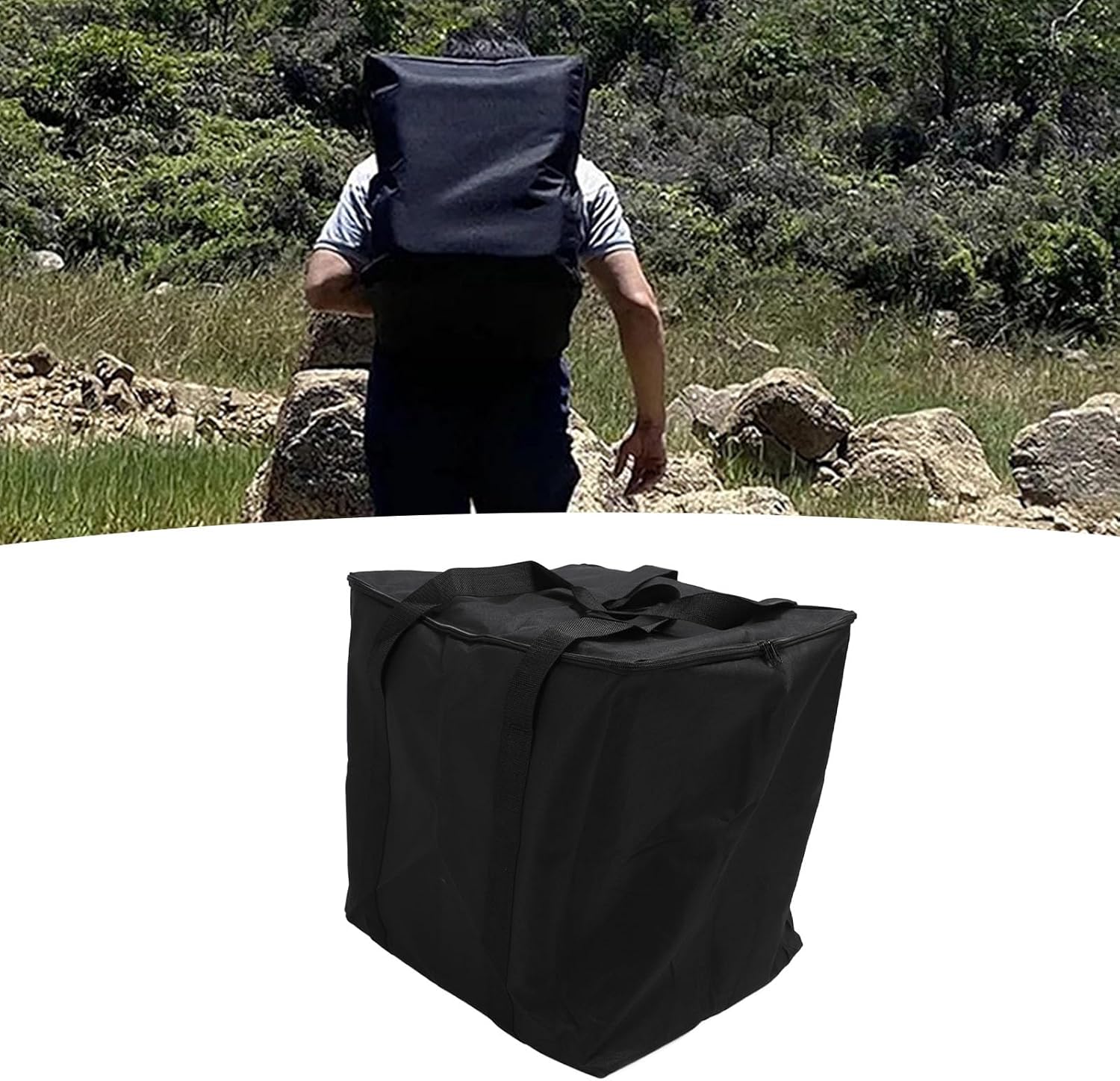 Portable Toilet Storage Bag Heavy Duty 600D Oxford Fabric Camping Toilet Protector Cover Portable Potty Carry Bag for RV Travel