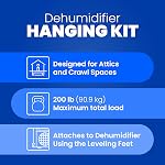 AprilAire 5822 Dehumidifier Hanging Kit for AprilAire Crawl Space, Basement, Whole-House Dehumidifier Models E070, E080, E100, E130, 1820, 1830, 1850, 1852, 1870, 1872