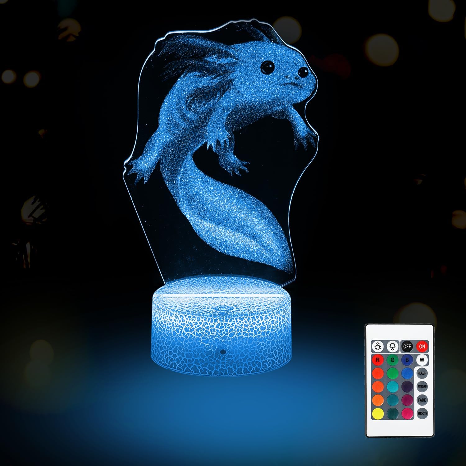 3D Baseball Night Light, 16 Colors LED Illusion Lamp with Remote Control, Sports Theme Bedroom Decor, USB & Battery Powered, Gift for Baseball Fans