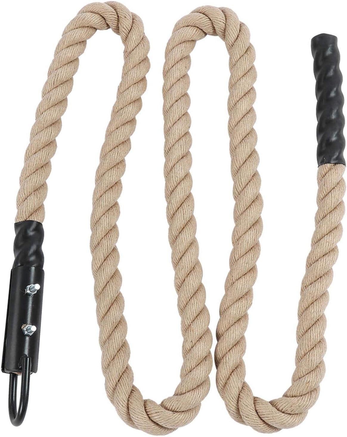 Hemp Rope Iron Easy to Use Power Training Rope Strength Training Equipment Longer and Heavier with Iron Hook for Mountaineering