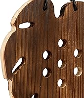 Vista 10 de Kit de montaje de helecho cuerno de ciervo Tablero para colgar en la pared Soporte vertical para plantas trepadoras de orquídeas (hoja) (marrón)