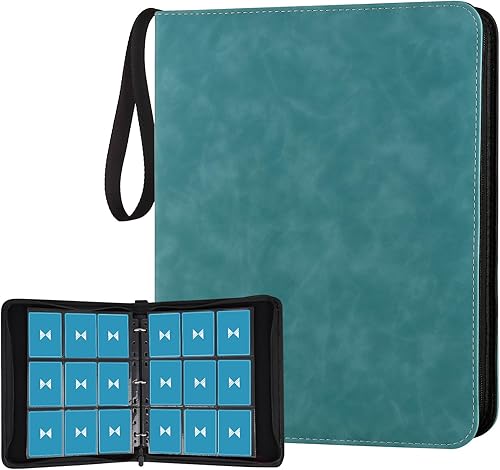 Miniatura 75 de Carpeta Mini de Tarjetas de 1 Bolsillo, Carpeta de Tarjetas Coleccionables de 80 Bolsillos, Álbum Pequeño Premium de Colección de Tarjetas