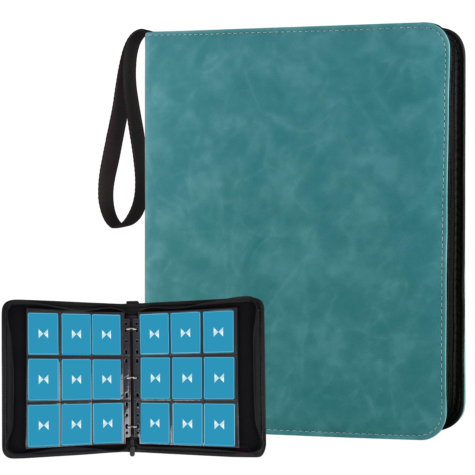 GERMUN 720 Card Binder, Premium Trading Card Binder, 9 Pocket Double Sided Pocket PU Card Collection Binder, Collector Card Album, Card Folder for MTG