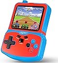 Portable Video Game Console for Kids, 220 Built-in Classic Retro Games, Handheld Plug & Play Player with 3.5'' IPS Screen, Rechargeable Travel Toy Birthday Gift for Boys & Girls- Blue
