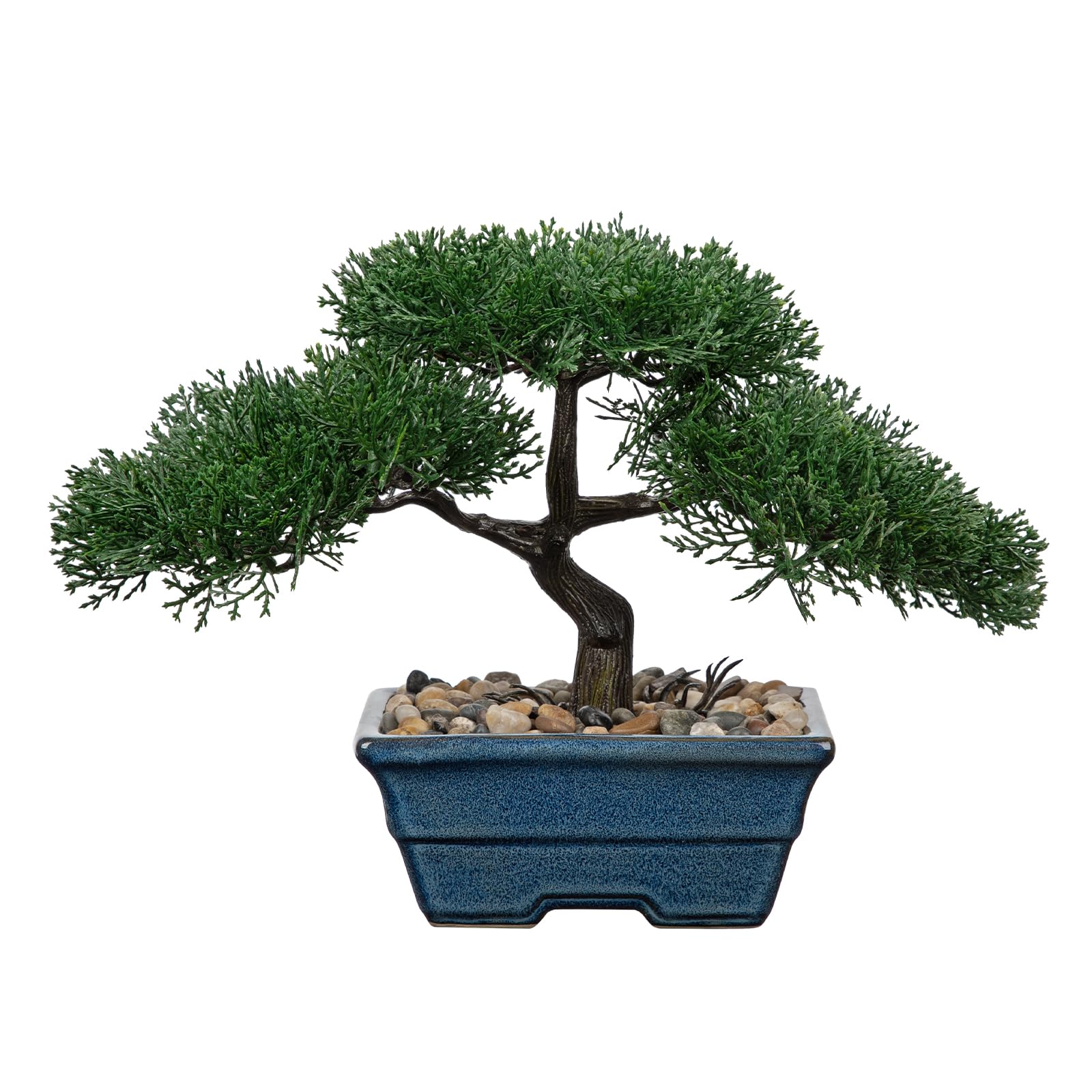 Briful 9.8" Artificial Bonsai Tree Fake Plants Cedar Bonsai Decoration