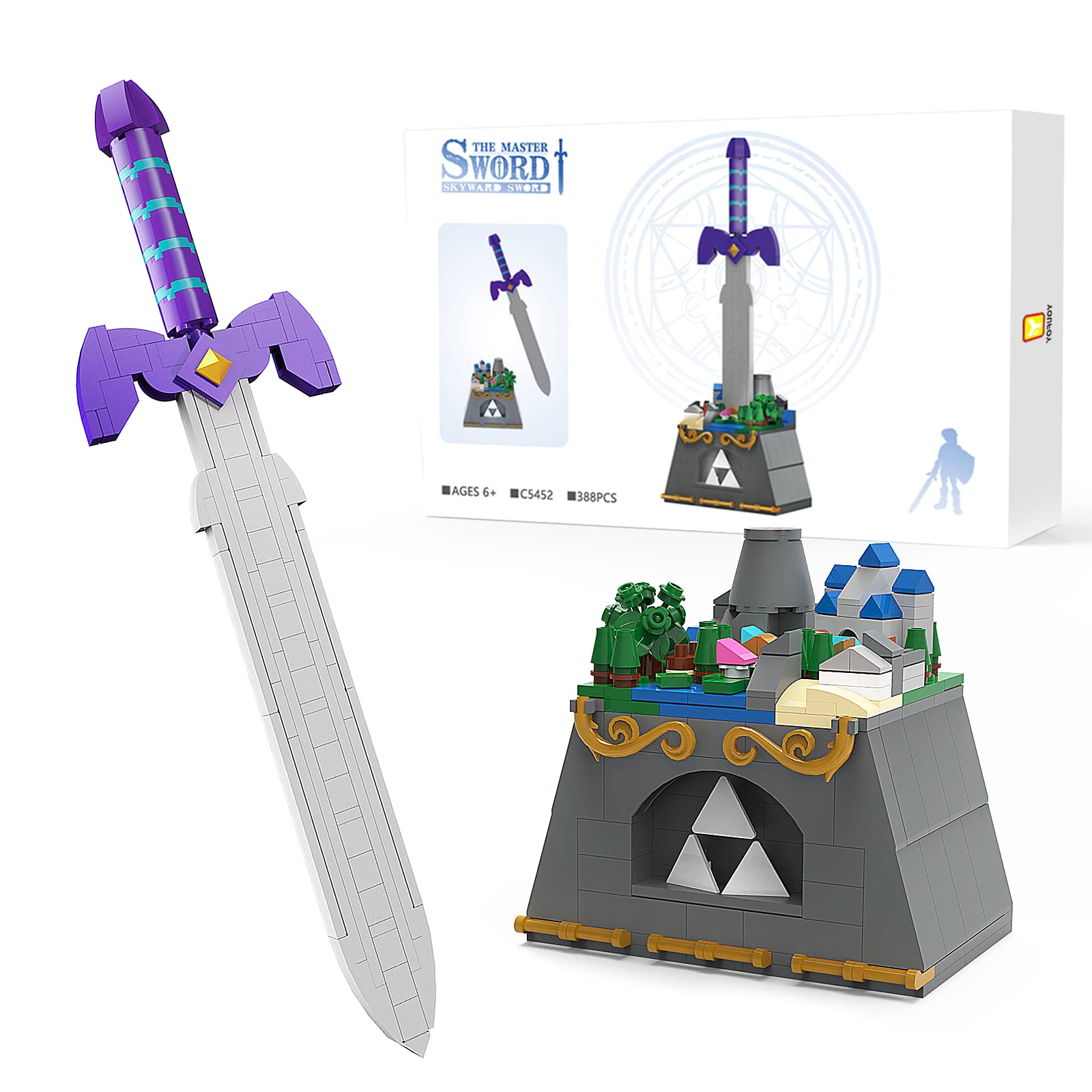 Amazon.com: Xunsan Master Sword Building Kit, Micro Hyrule Castle