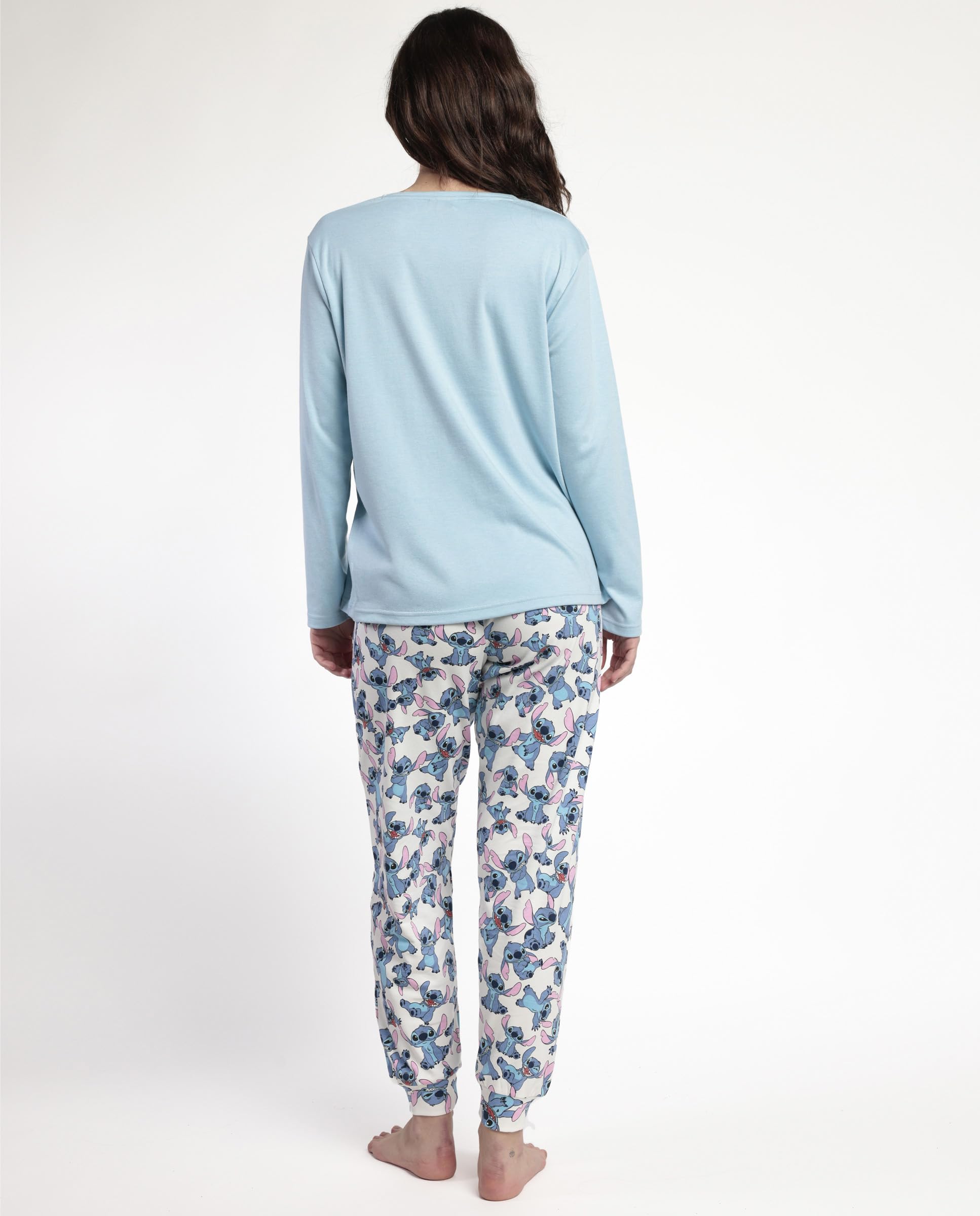 Disney Pijama Manga Larga Stitch Angel para Mujer